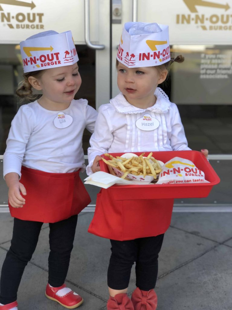 In-N-Out worker costume for toddlers