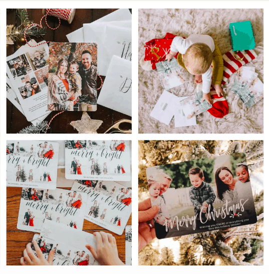Holiday card options