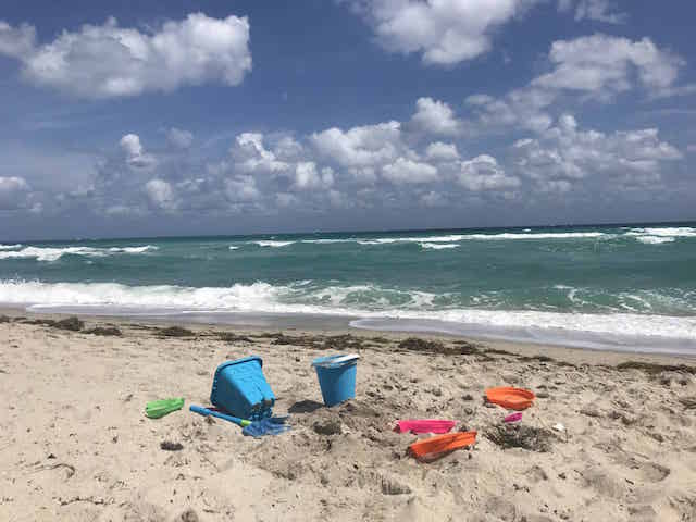 sand toys on the beach in Florida
